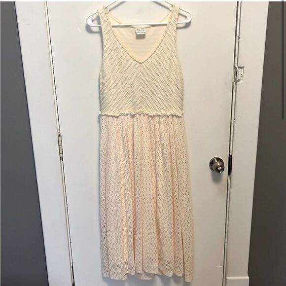 Anthropologie Meadow Rue Florence MIDI Dress in Cream S - Picture 2 of 16